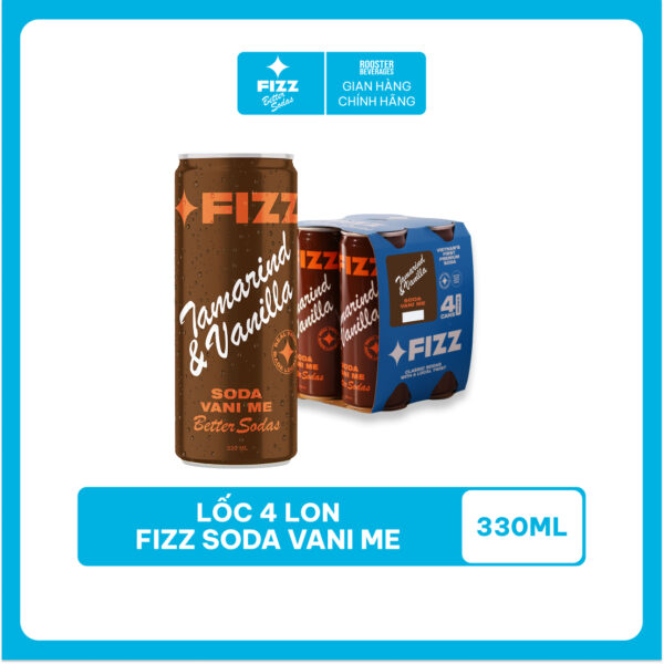 FIZZ SODA VANI ME - LỐC 4 LON