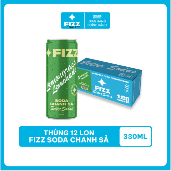 FIZZ SODA CHANH SẢ - THÙNG 12 LON